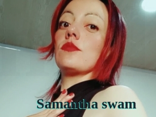 Samantha_swam